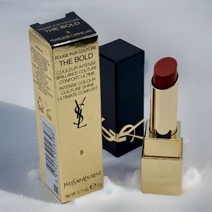YSL Rouge Pur Couture The Bold #8 Fearless Carnelian Lipstick .11oz New Full Sz